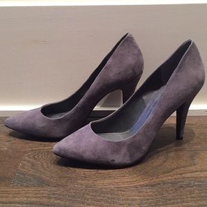 BCBGeneration Grey Suede Heels - Size 8